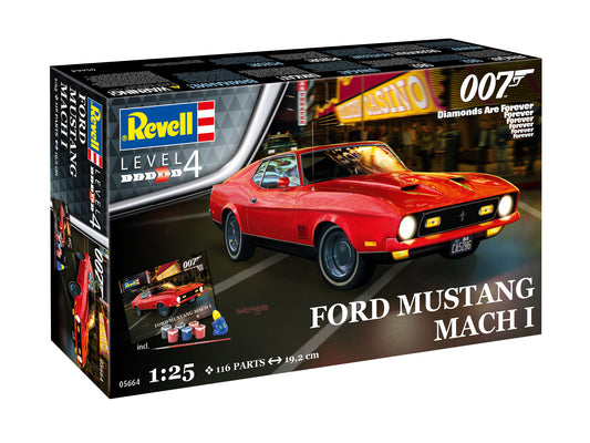 05664 Revell 1/25 Ford Mustang Mach 1 (James Bond 007) "Diamonds Are Forever" Model Kit