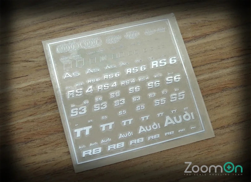 Audi logo metal sticker