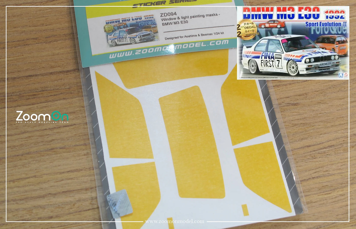 1/24 BMW M3 E30 - Window & light painting masks
