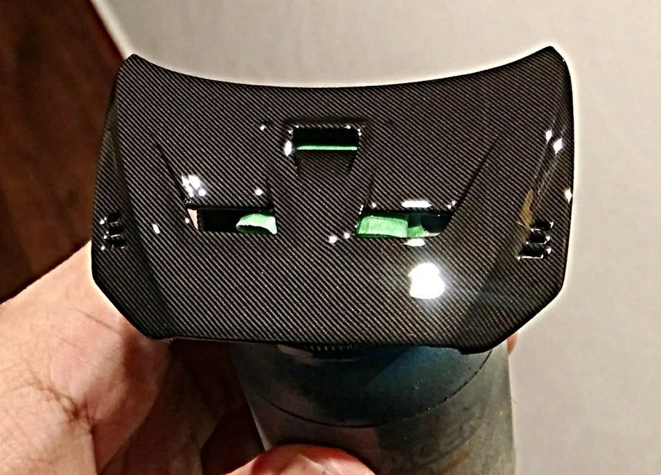 Carbon fiber decal (Large) -Twill weave