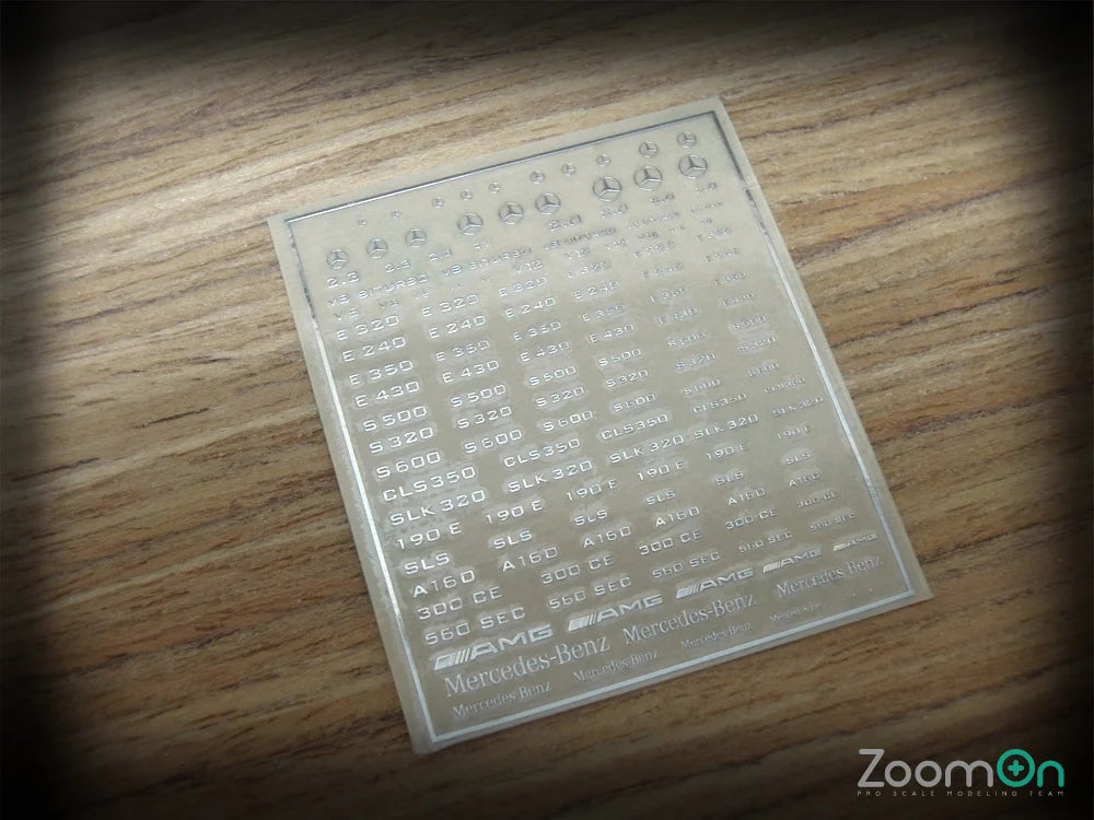 Mercedes logo metal sticker