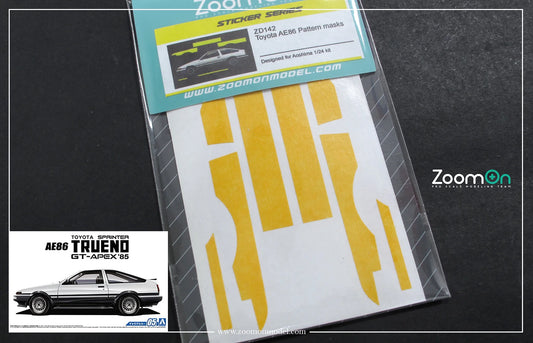 1/24 Toyota AE86 Pattern Painting masks