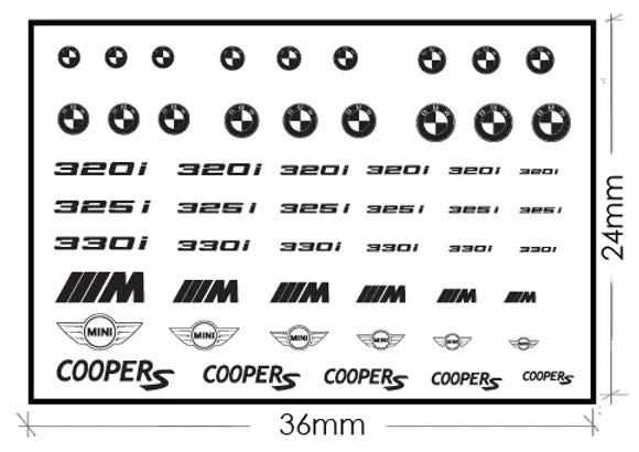 BMW logo metal sticker