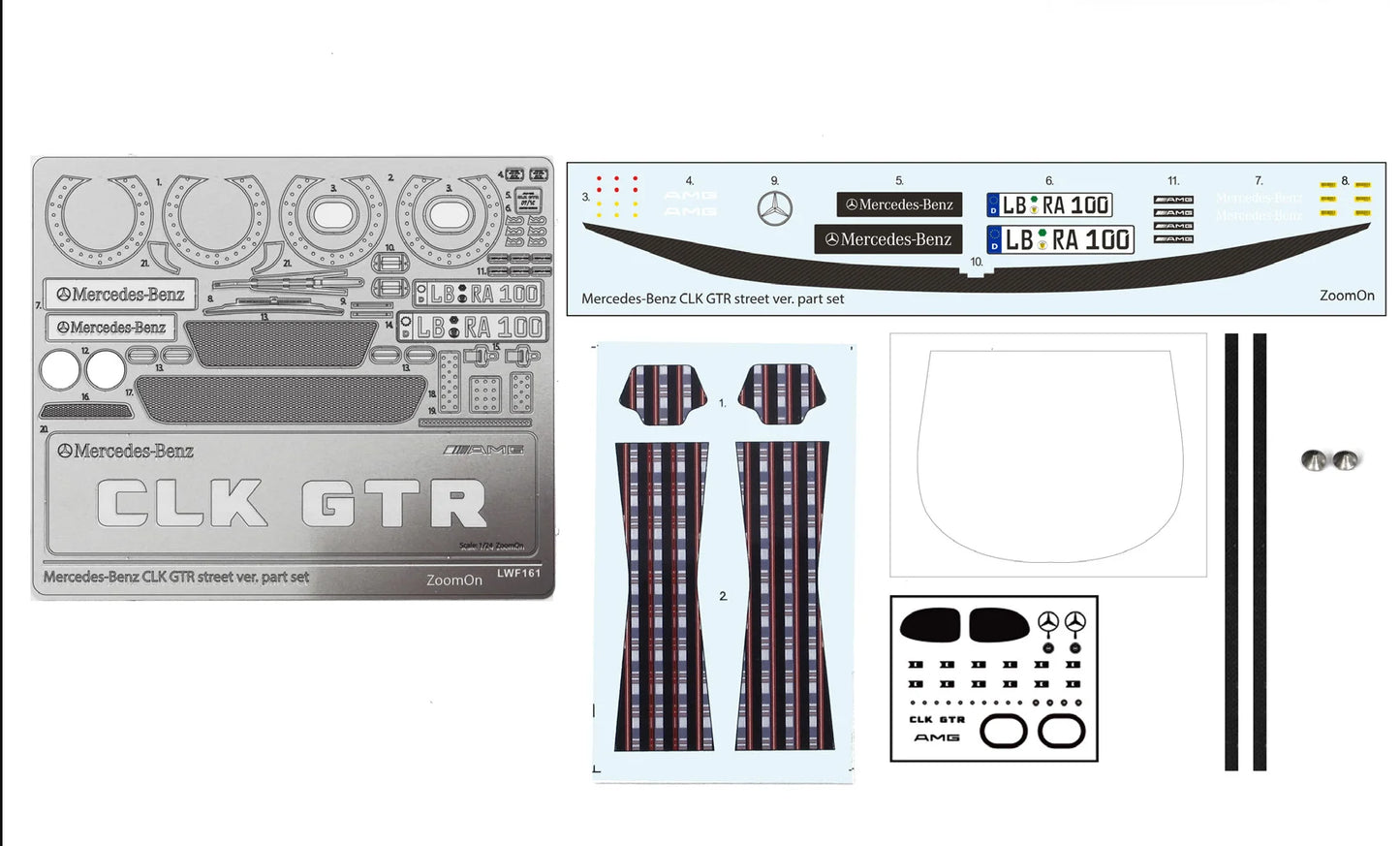 1/24 Mercedes-Benz CLK GTR street version Transkit