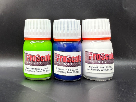 Meng 1/9 Kawasaki Ninja ZX-10R Paint Set (30ml x 3)