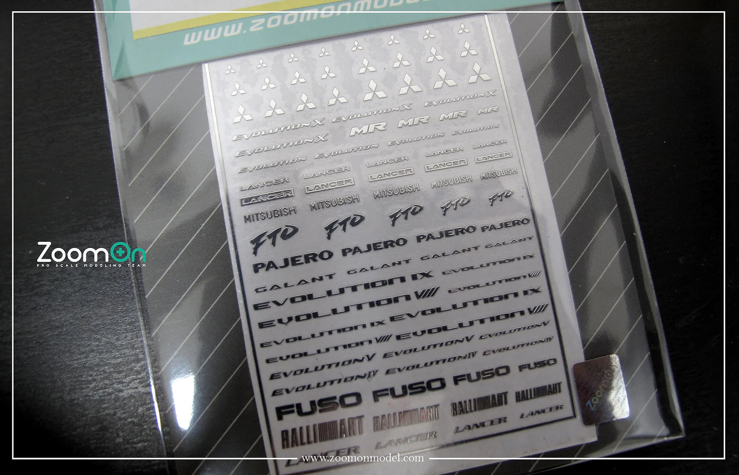 Mitsubishi logo metal sticker