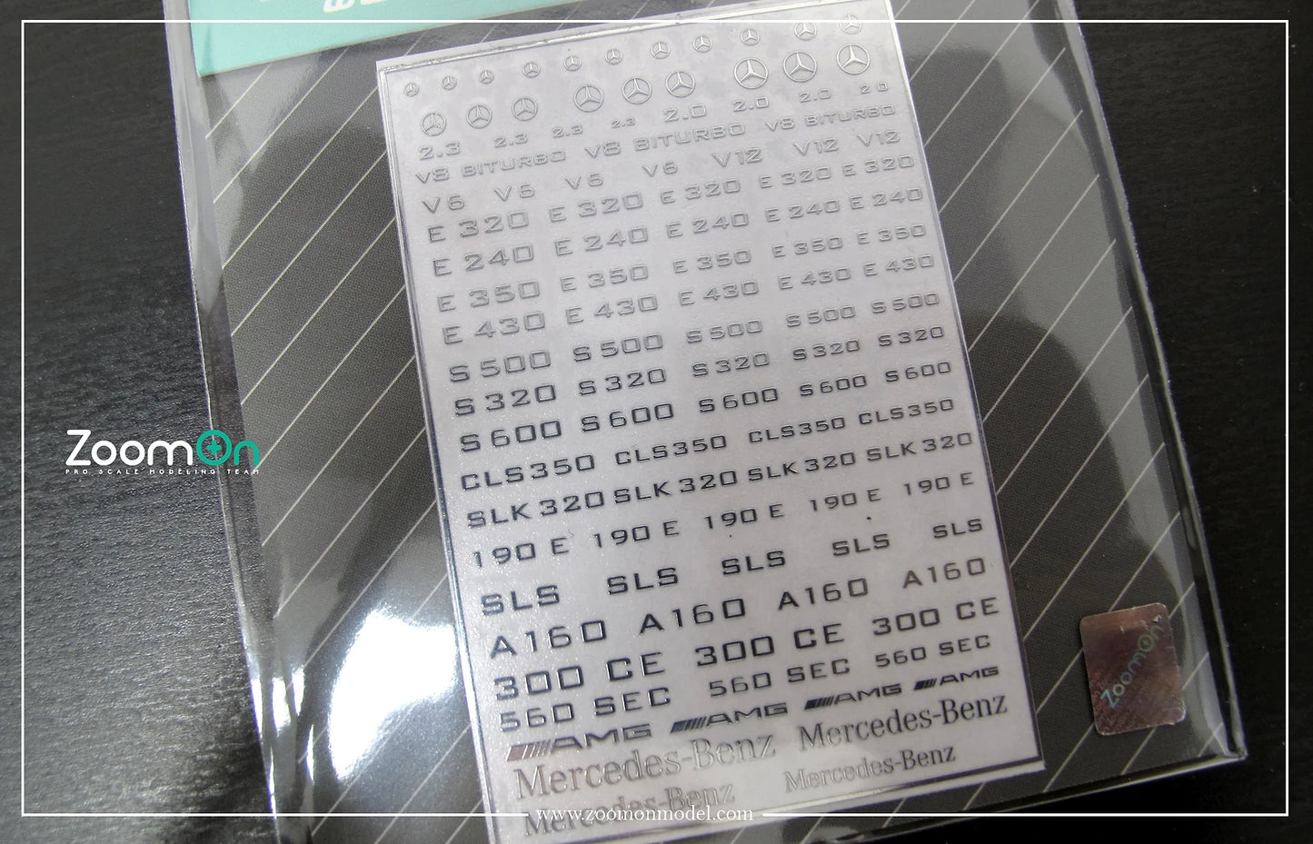 Mercedes logo metal sticker