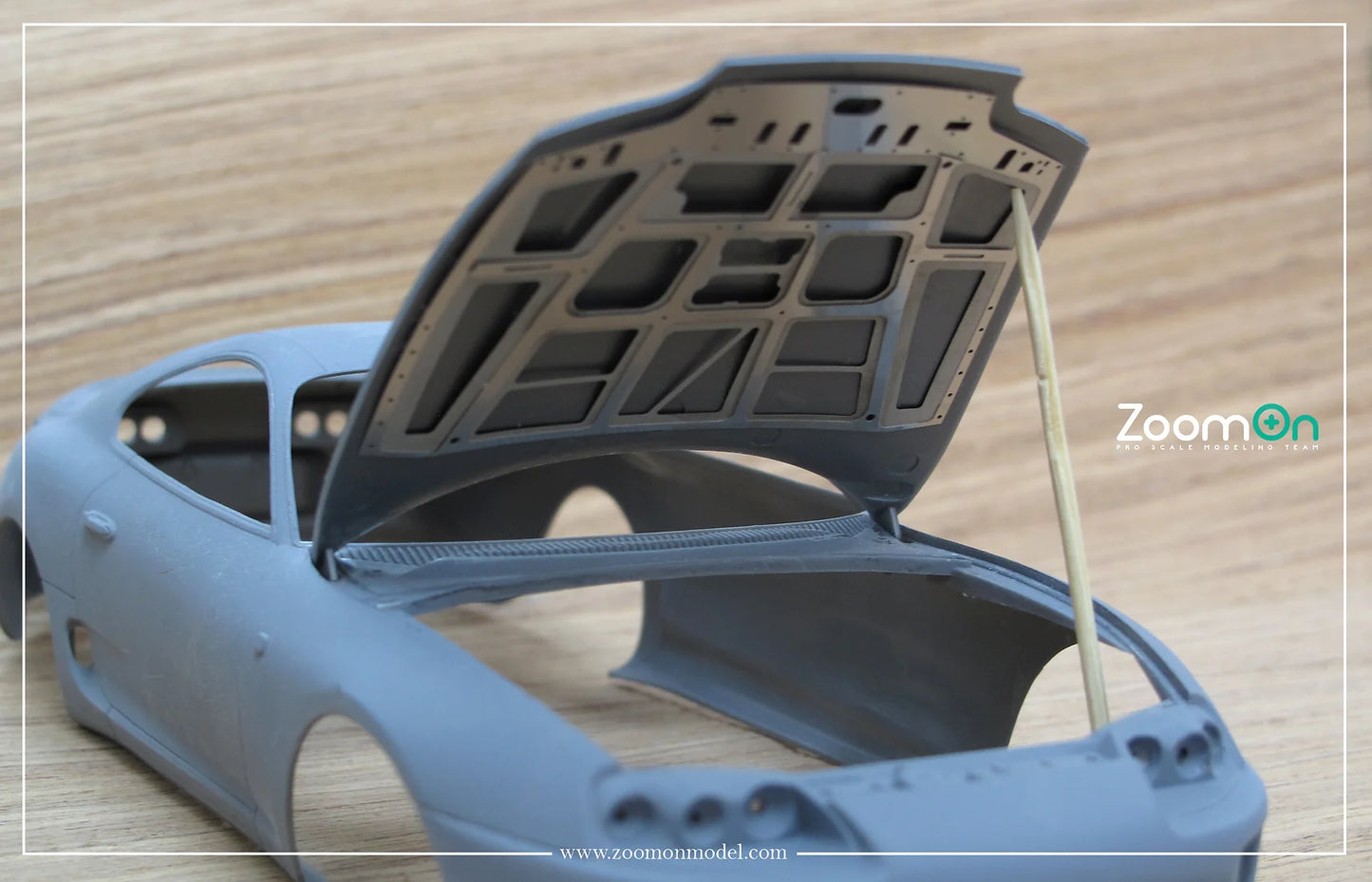 1/24 Toyota Supra (JZA80) hood structure