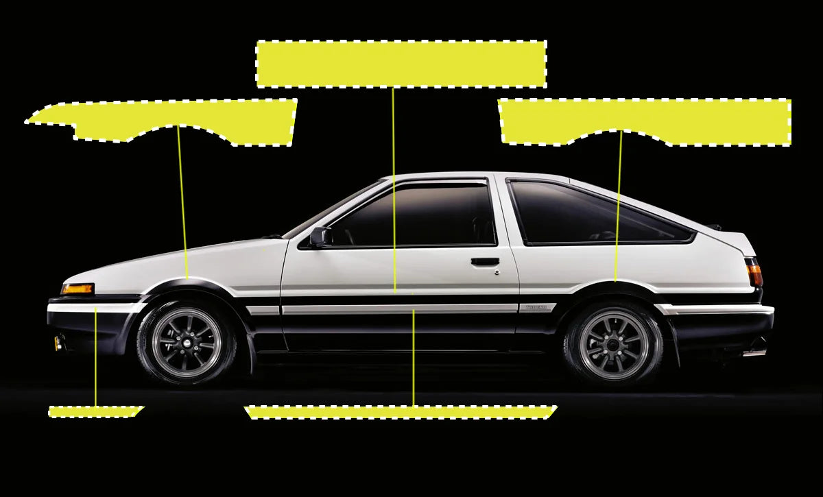 1/24 Toyota AE86 Pattern Painting masks