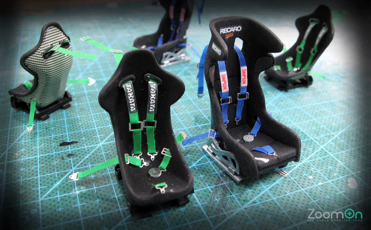 Green Racing seatbelt set