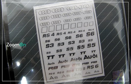 Audi logo metal sticker