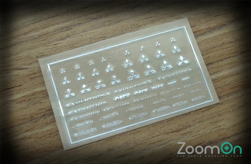 Mitsubishi logo metal sticker
