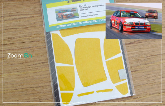 1/24 BMW E46 window and light painting masks