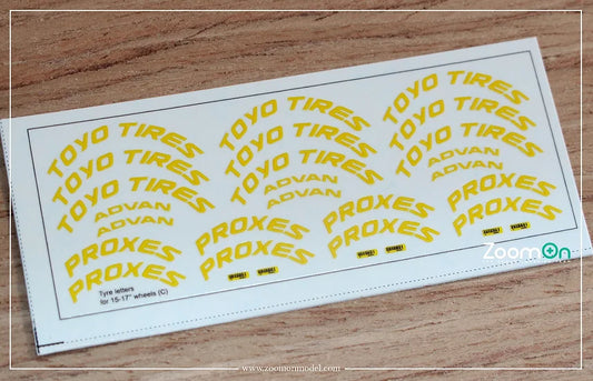 Tyre Marking Decal set C 15"-17"