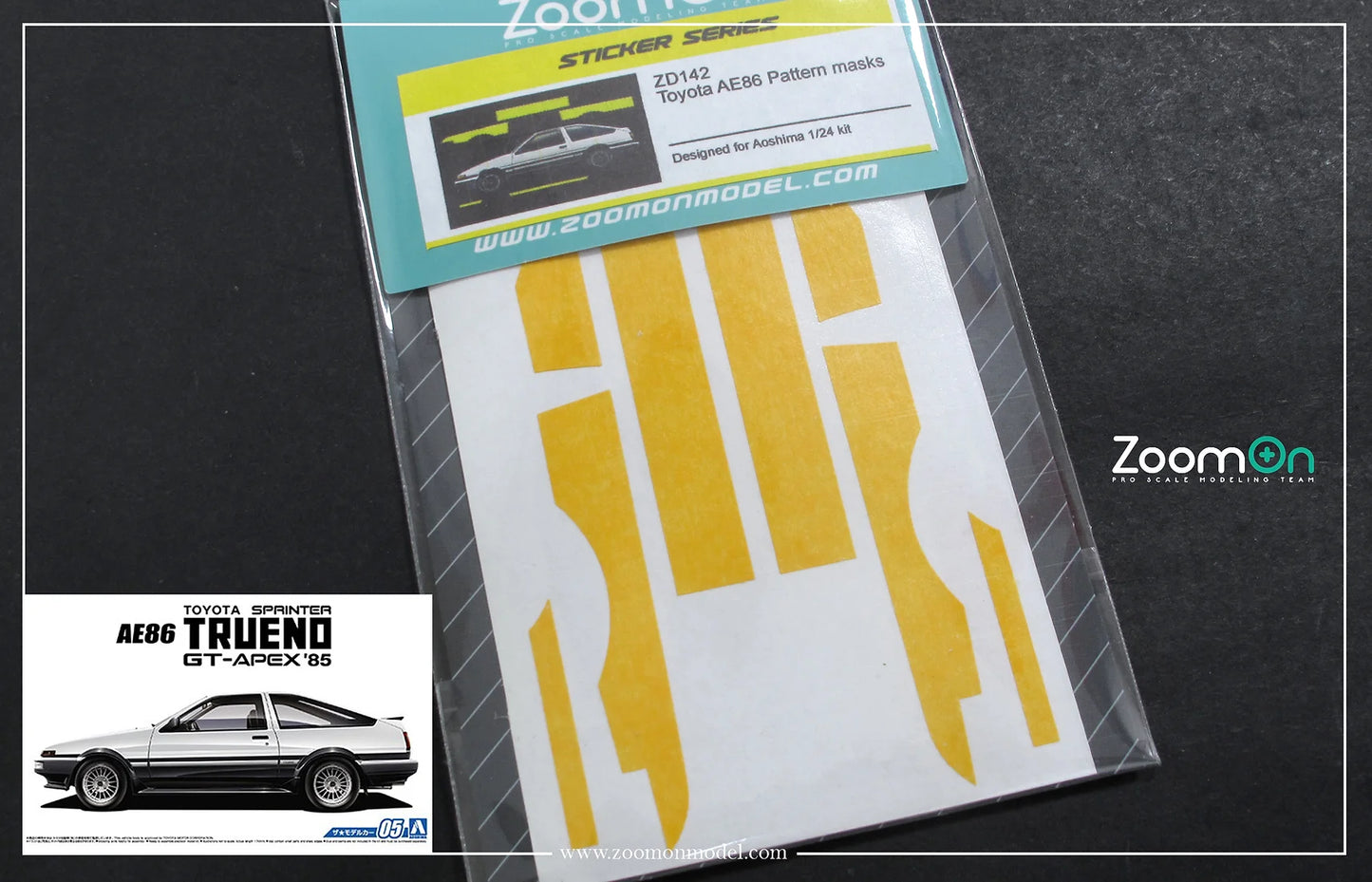 1/24 Toyota AE86 Pattern Painting masks