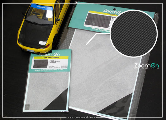 Carbon fiber decal (Large)  -Twill weave