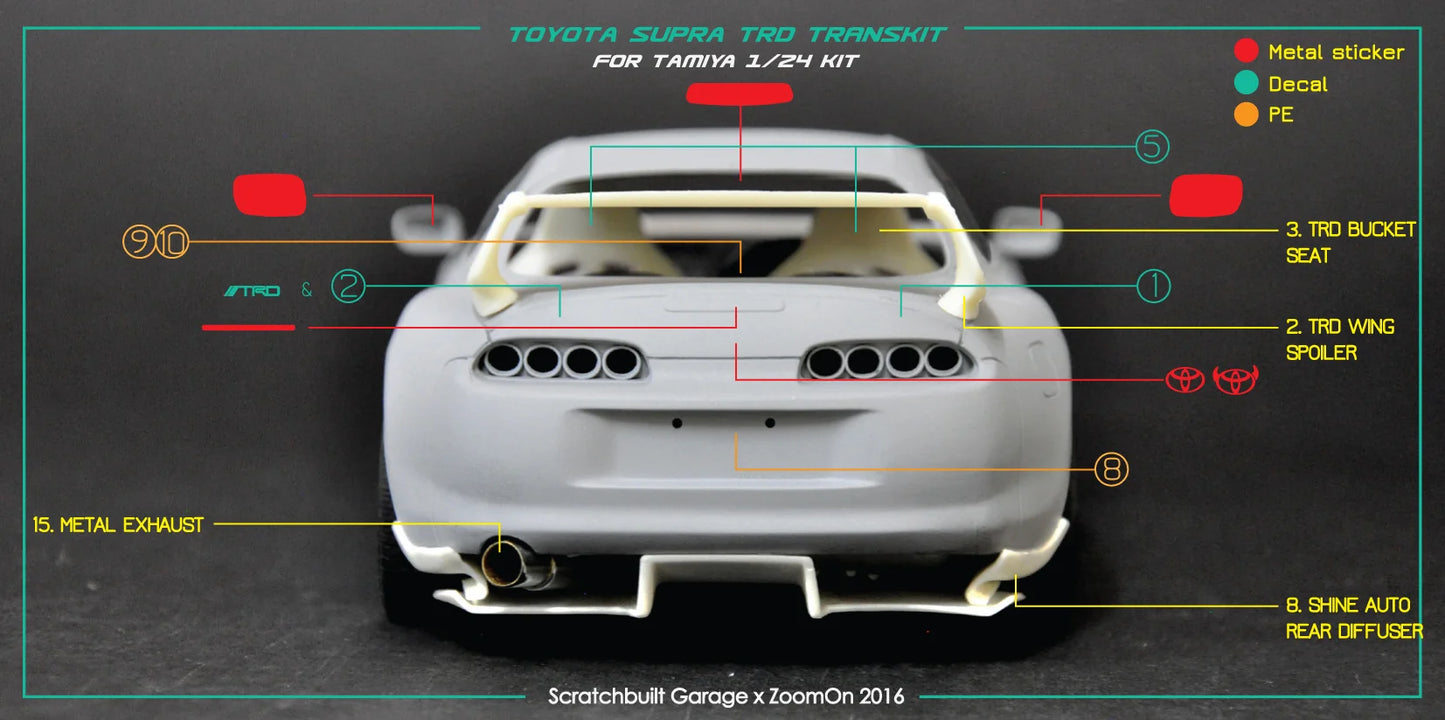 1/24 Toyota Supra (JZA80) TRD Transkit