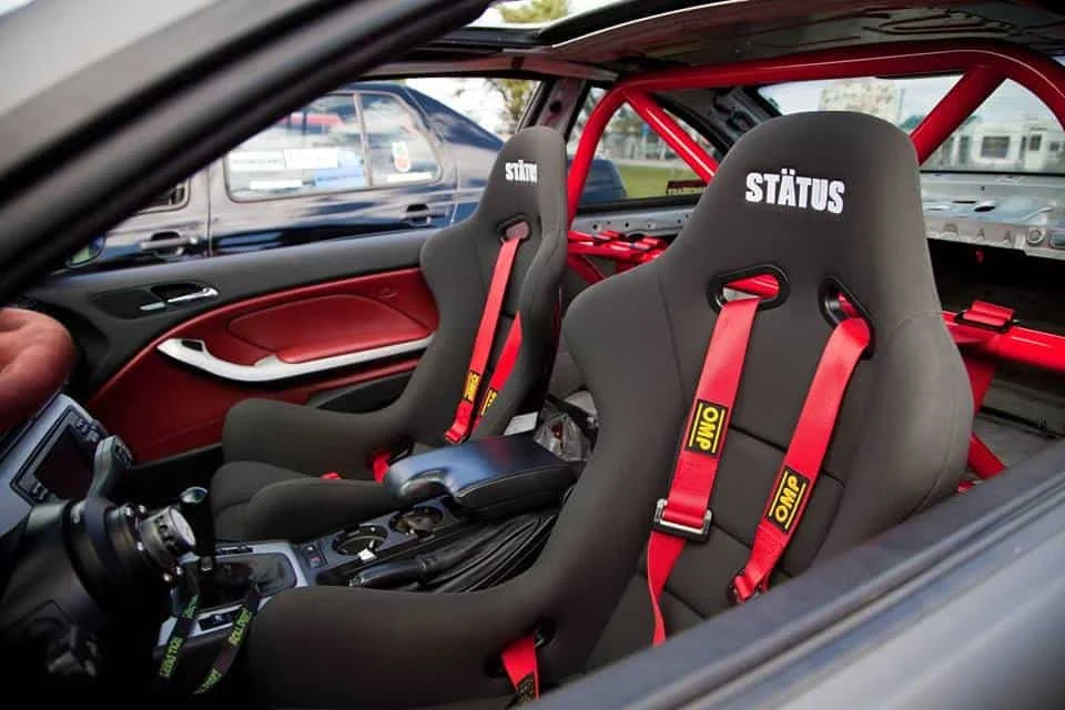 Green Racing seatbelt set