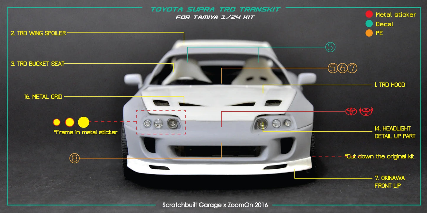 1/24 Toyota Supra (JZA80) TRD Transkit