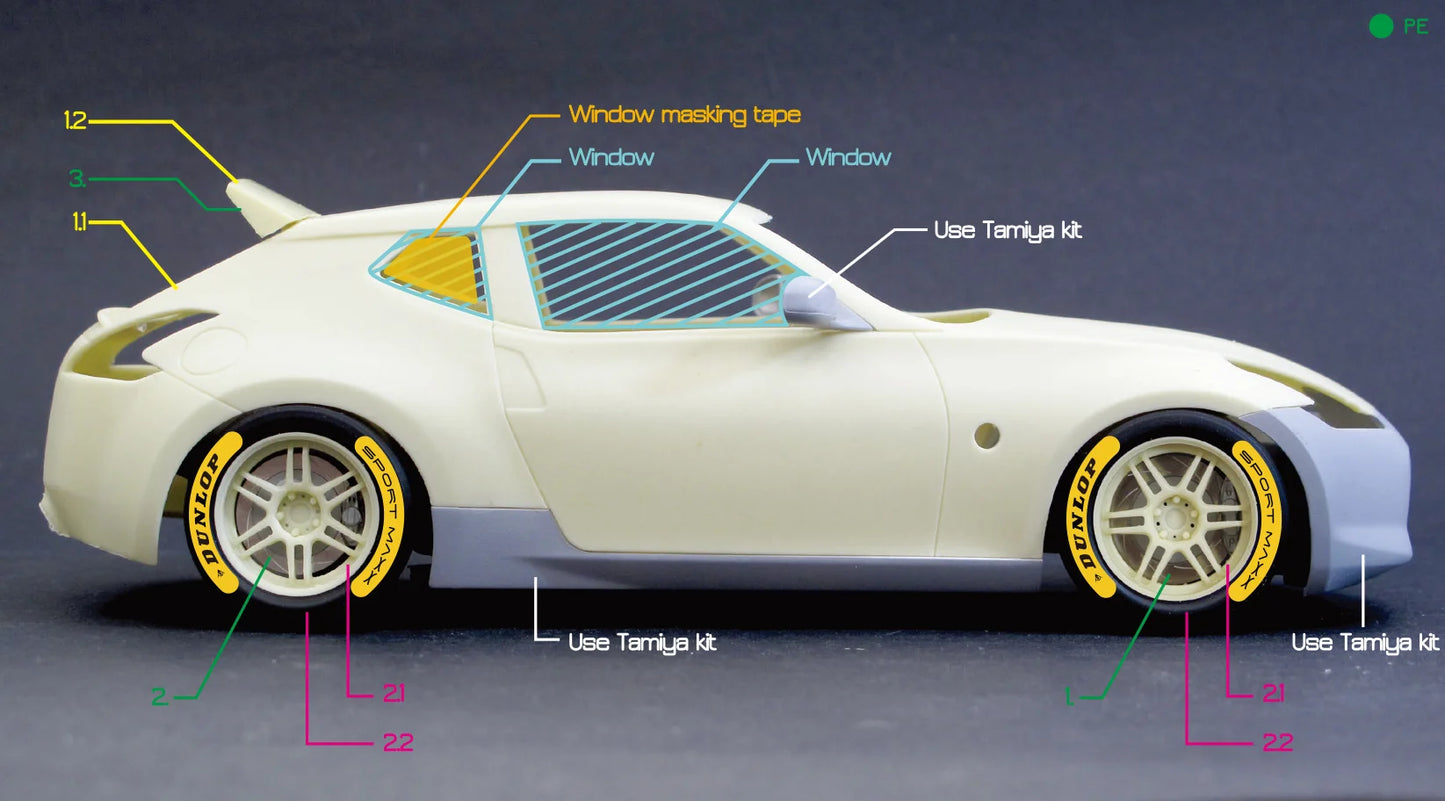1/24 Nissan 370Z Wagon Transkit