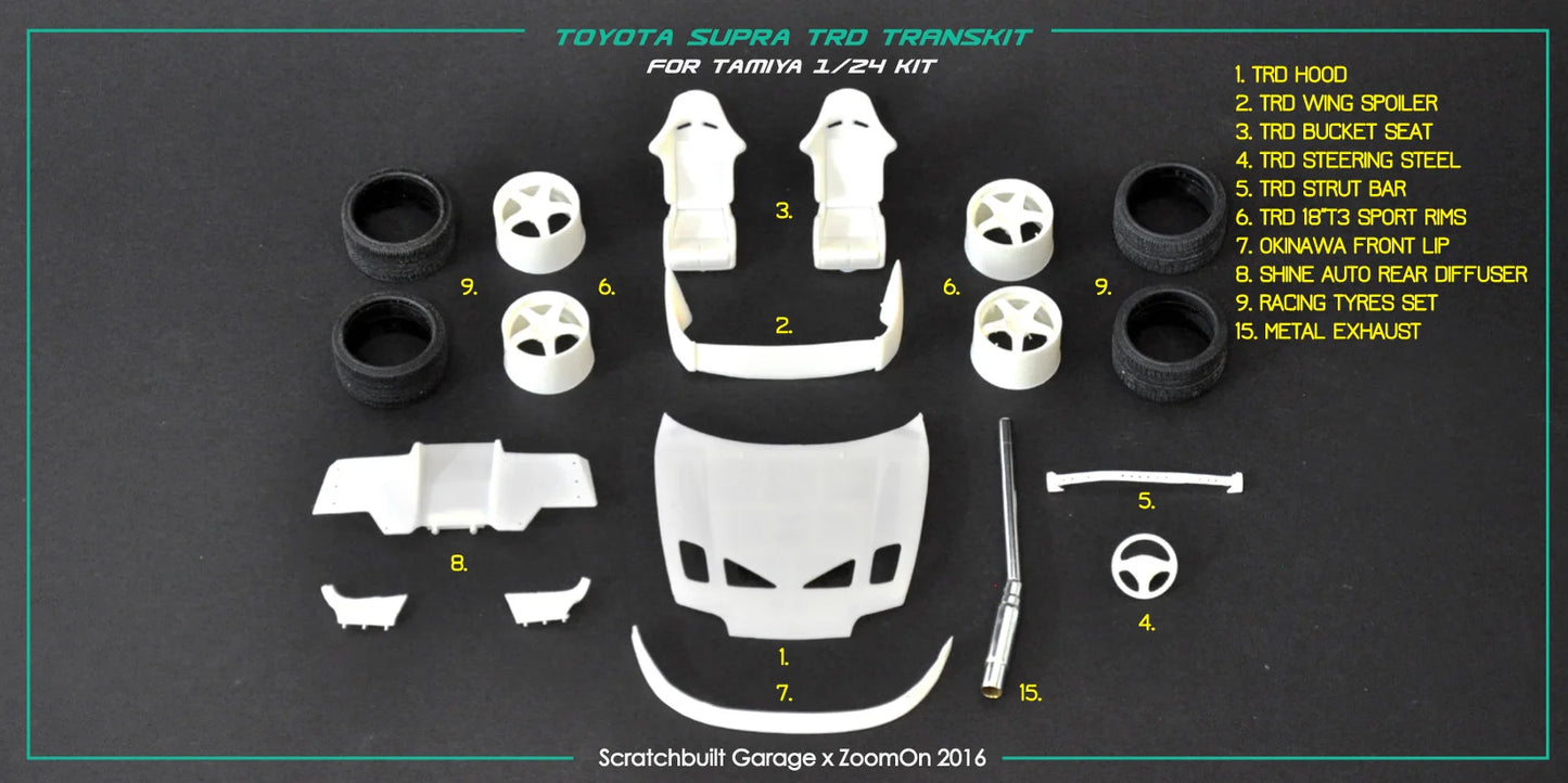 1/24 Toyota Supra (JZA80) TRD Transkit