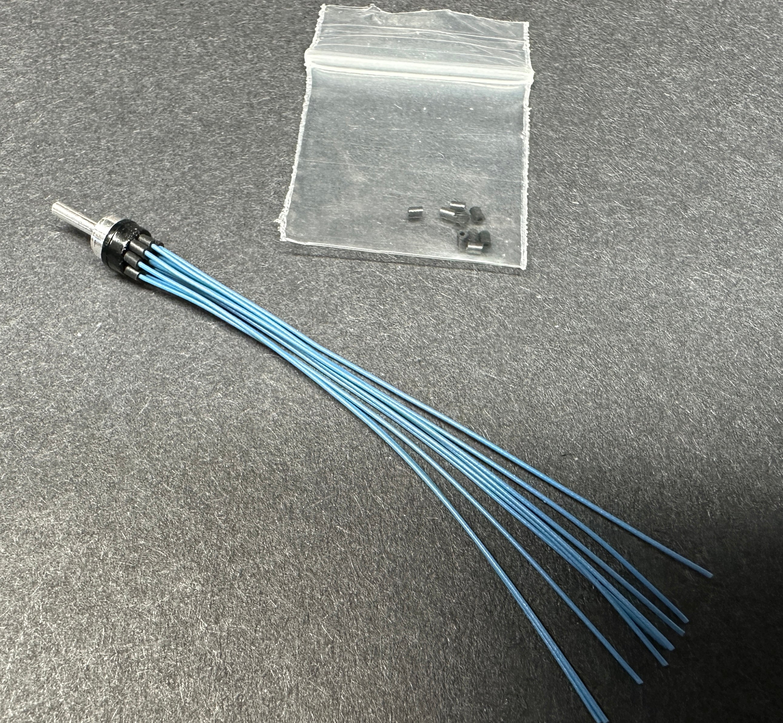 Blue Prewired 6-Cylinder Distributor Boot For 1:24 & 1:25 Scale Model Cars - Gofer Racing Part 18003