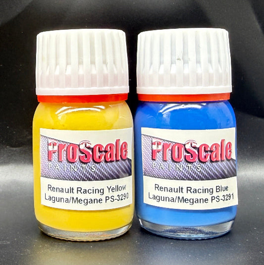 Renault Racing Yellow/Blue Laguna/Megane Set (30ml x 2)