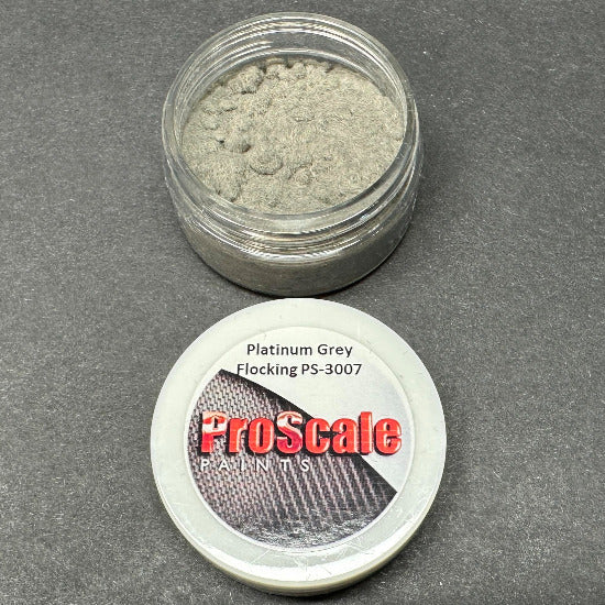 Grey Flocking Powder Platinum Grey Flocking (25ml) – ProScale Paints