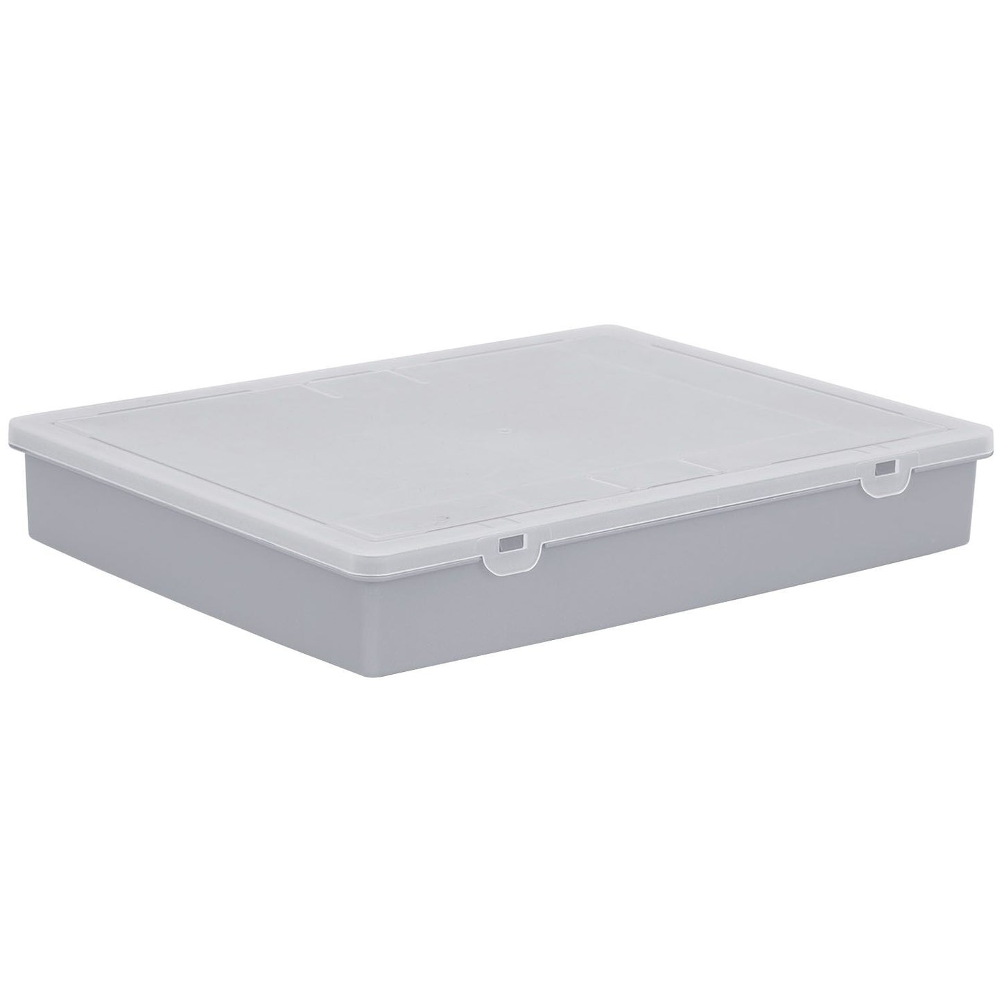 5 Division Plastic A4 Organiser Box, Grey/Clear PLEASE READ THE PRODUCT DESCRIPTION BELOW